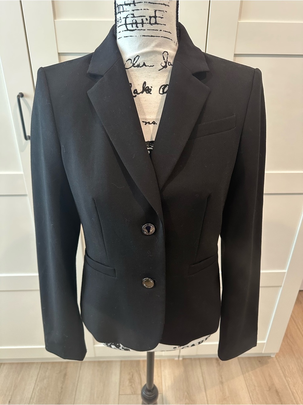CALVIN KLEIN Black Women's Blazer - Tailored Two-Button Jacket